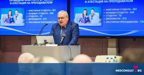 Ректорът на МУ-Варна представи едногодишен отчет за дейността на заседание на Общото събрание